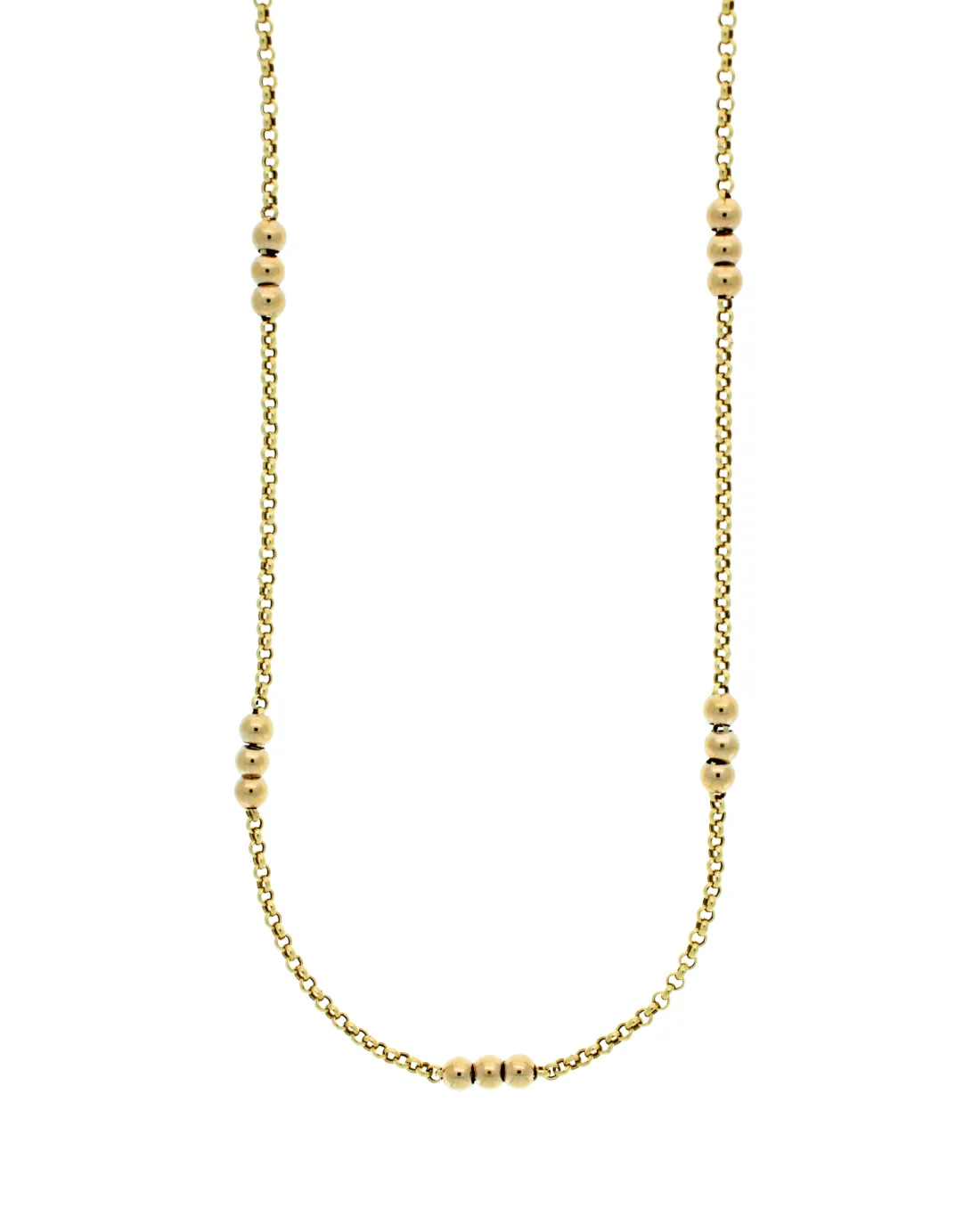 18CT Y/G FANCY NKLT 001